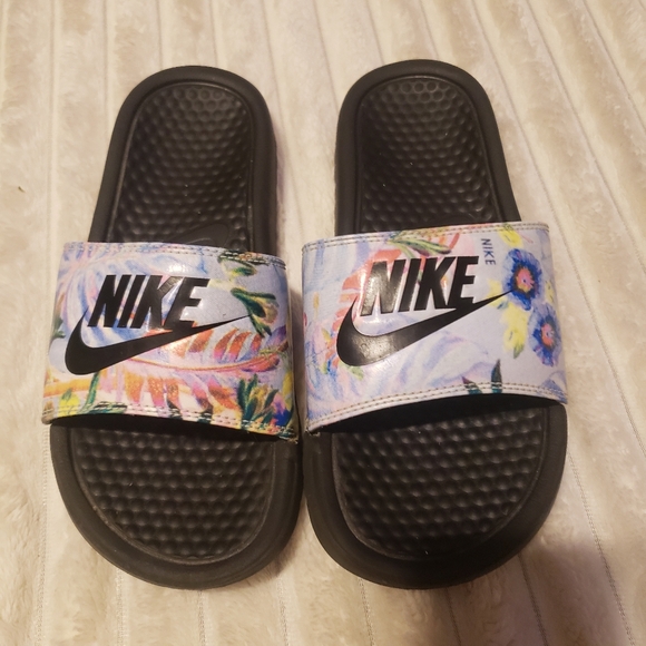 Nike Women Benassi JDI Floral Print slide DEADSTOCK 6 - Picture 2 of 8